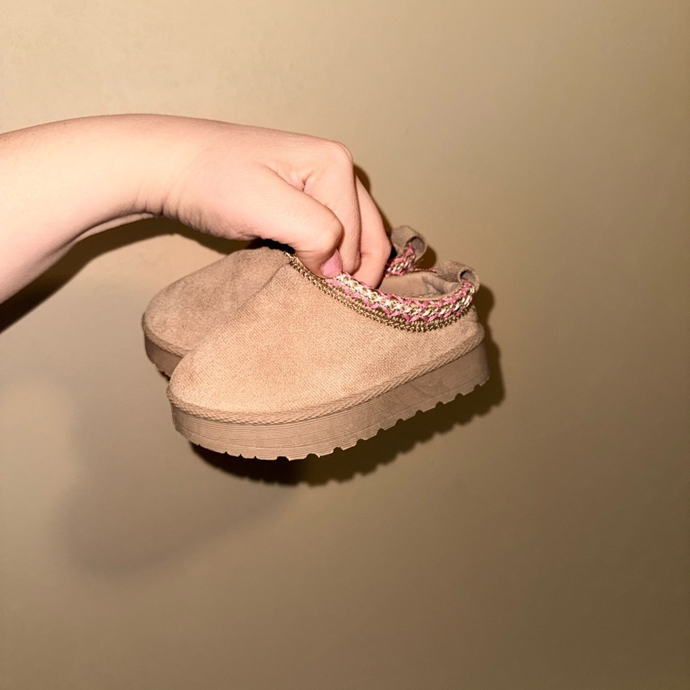 Cozy Tan Kids Shoes